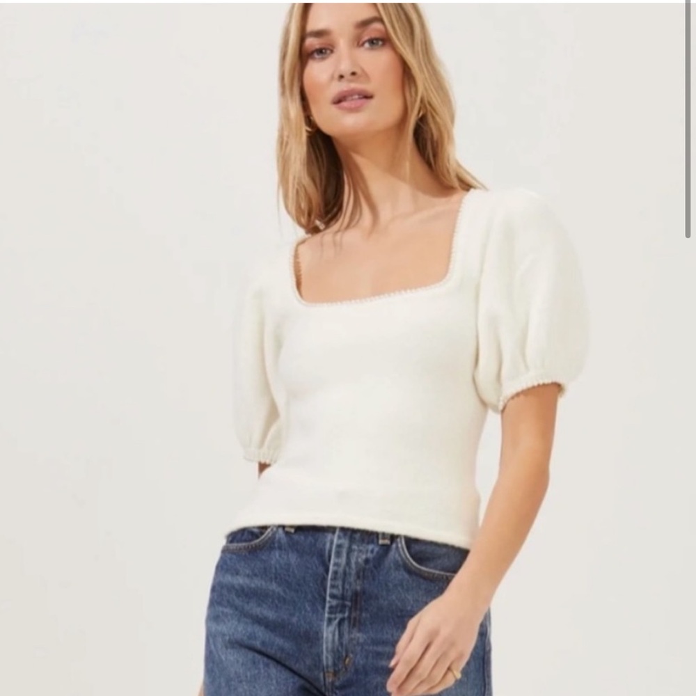 ASTR Cotton pearl “sweet life” top